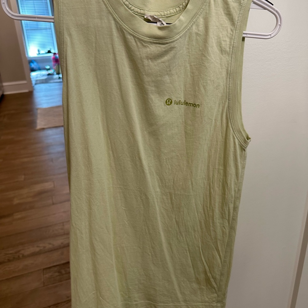 Lululemon Athletica Green Sleeveless Muscle Tee